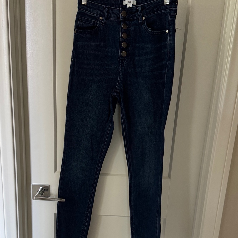 Nordstrom Women's High Rise Dark Blue Jeans